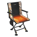 Outdoor Heated Hunting Chair 360° Swivel with Detachable Seat Cover & Battery