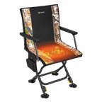 Outdoor Heated Hunting Chair 360° Swivel with Detachable Seat Cover & Battery